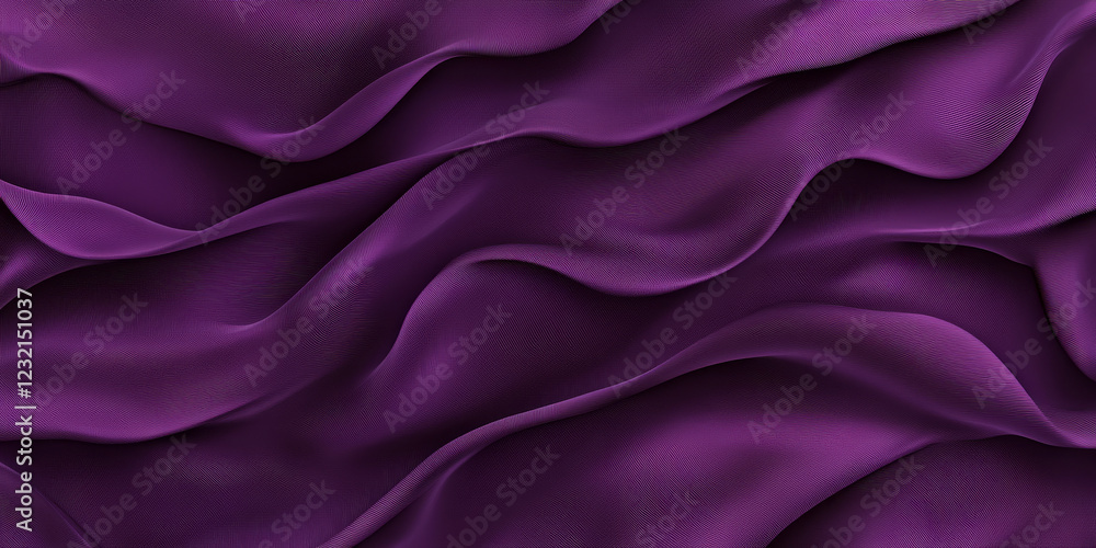 Poster deep purple textures wallpaper with abstract silk waves. the rich tones and smooth flowing patterns 