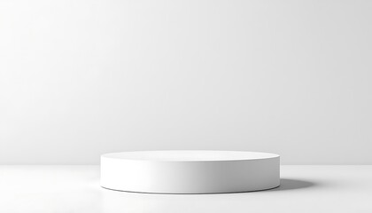 White Minimalist Product Display Platform