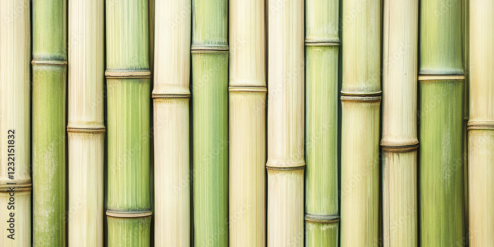 Canvas Prints bamboo wood texture with a light, natural tone and smooth vertical patterns. a clean and refreshing 