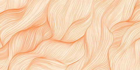 Abstract organic lines in soft peach, twisting and curling across the background. The gentle flow of the design creates a warm, inviting atmosphere, perfect for a relaxing wallpaper.