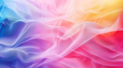 Obraz premium Ethereal Digital Fabric with Woven Colors in Soft Liquid Flowing Patterns