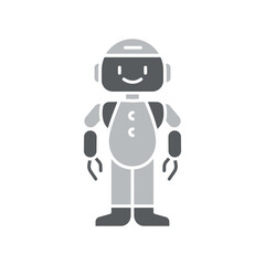 Interactive Robots robot flat icon.