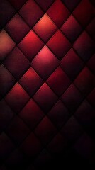 Obraz premium Abstract Red Tile Pattern: A mesmerizing pattern of deep red square tiles, each with subtle variations in hue and texture, creates a hypnotic visual experience.