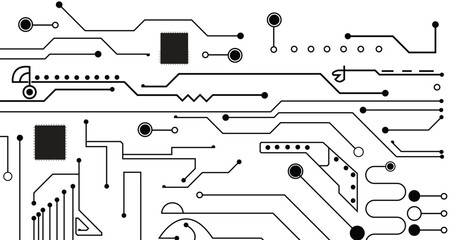 Futuristic clean technology concept, technology circuit board. hi-tech, engineering. vector
