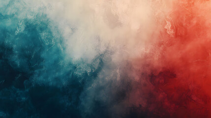 Obraz premium Dark, smoky textures with hints of red and blue.