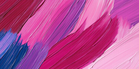 Oil paint texture featuring a blend of vibrant pinks, purples, and blues. The abstract brushstrokes form a textured pattern that feels both energetic and soothing, perfect for creating dynamic