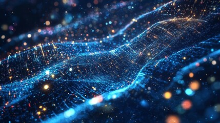 Chaotic Energy Pathways in Dark Spheres with Swirling Lights and Patterns