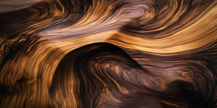 Soft walnut wood texture with a rich brown color and smooth finish. The fine, even grain makes it ideal for creating polished, contemporary wooden surfaces.