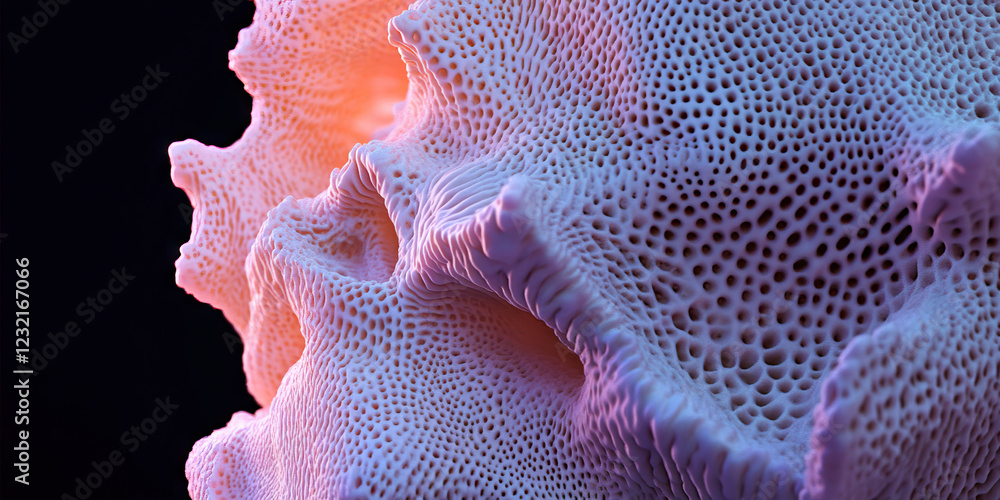 Poster high-resolution image of porous three-dimensional structure