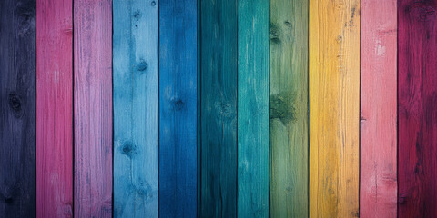 Reclaimed barnwood texture background with weathered, multicolored planks. The rustic and aged design adds character and warmth to any visual concept.