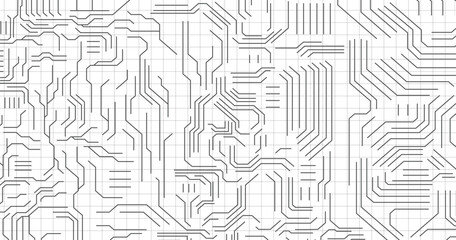 Grey white Abstract technology background, Hi tech digital connect, communication, high technology concept, science background. 