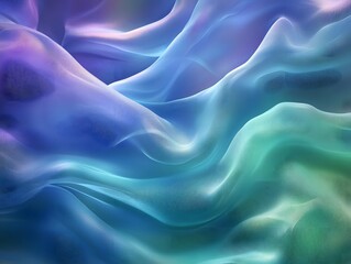 Obraz premium Abstract Fluid Swirls: Abstract fluid swirled texture with hues of teal, green, purple, and blue creates a stunning background or graphic element. Evokes emotions of tranquility, movement, and depth.