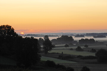 Landschaft,  Morgenstimmung, Pullinger Moos