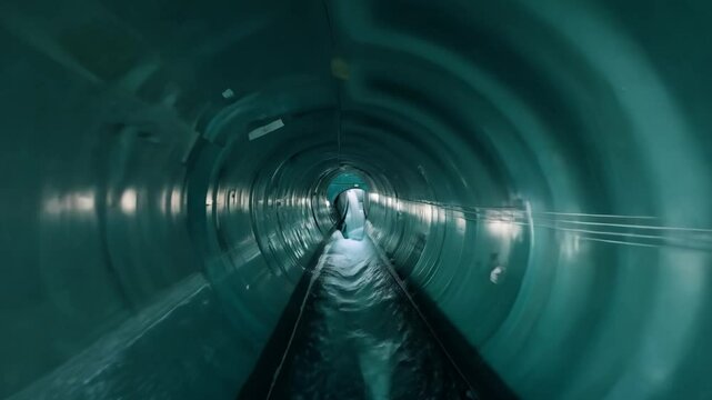 Metropolitan area flood control project, the underground discharge channel in kasukabe, saitama prefecture, japan