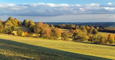 Obraz premium autumn scenery from Bohemian and Moravian highland