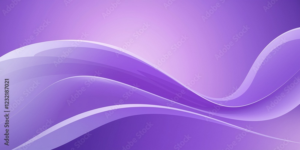 Poster abstract purple waves background design. smooth purple waves on a gradient background, creating a mo