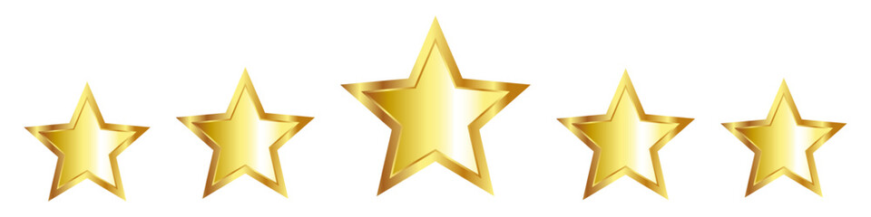 Rating star icon or Star shape icon