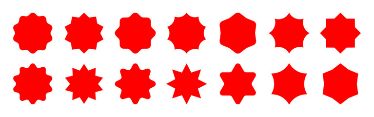 Price tags set. Stickers Labels collection. Vector illustration.