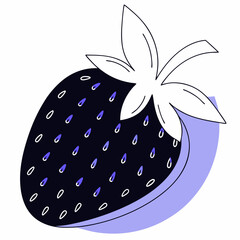 vector illustration of a strawberry