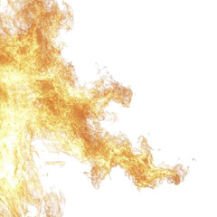 Obraz premium Abstract Fiery Orange and Yellow Flames On A Black Background