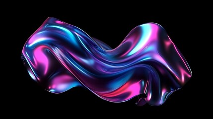 Fototapeta premium Abstract Colorful Waveform: Digital Art