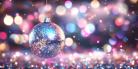 christmas ball with lights