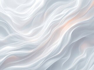 Obraz premium Fluid white fabric texture with soft waves and subtle lighting