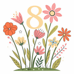 background with flowers