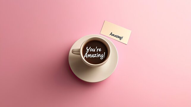 Coffee Cup with a Sticky Note of Kindness, Random Acts of Kindness Day