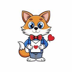 cat with a gift