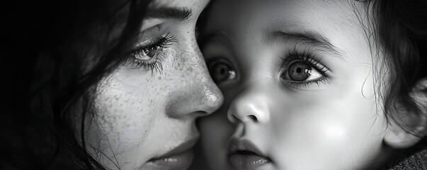 A a mother and newborn making eye contact, emphasizing the powerful and immediate connection between them.