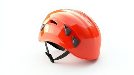 Bright Orange Safety Helmet for Construction and Sports Activities