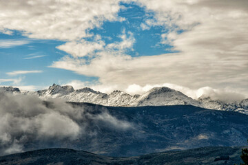 Magnificent view of the Regional Reserve of the Sierra de Gredos in Navarredonda, Province of Avila, in the south of the region of Castilla y Leon, Spain