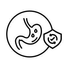 Aids nutrient absorption icon outline set sign