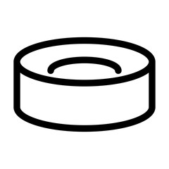 Cake ring icon outline set sign
