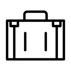 Case icon outline set sign