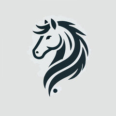 The majestic horse head logo