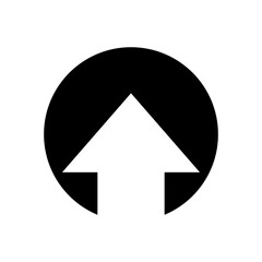 Illustration showing a black arrow (pointer) icon on a white background