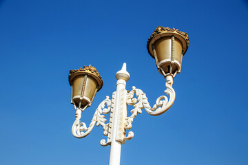street lamp on sky background