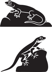 Naklejka premium Creative Lizard Vector Illustrations for Reptile and Exotic Themes