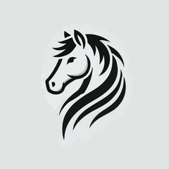 The majestic horse head logo