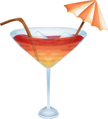 watercolor beverage