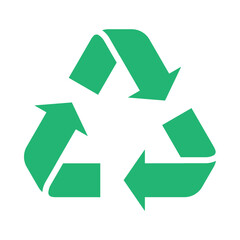 Recycle icon outline set sign