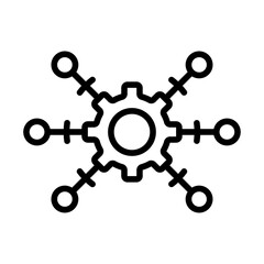 Useful functions icon outline set sign