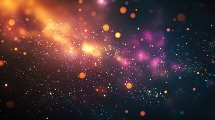 Fototapeta premium Cosmic Nebula: A Celestial Tapestry of Light and Color