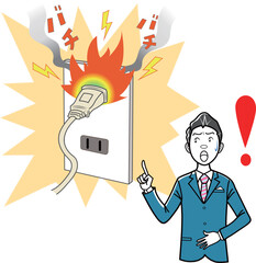 火災原因になるコンセントのショート