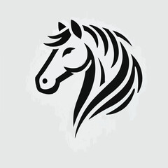 The majestic horse head logo
