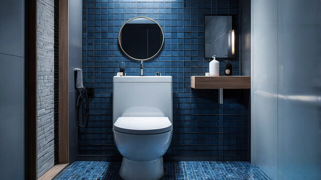 Modern bathroom with a shower area and bathtub