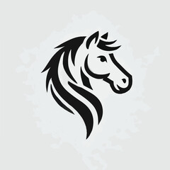 The majestic horse head logo
