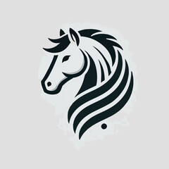 The majestic horse head logo